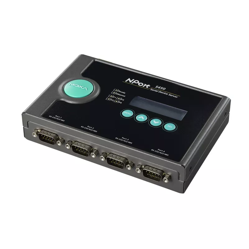 MOXA NPort 5450 4-портовый асинхронный сервер RS-232/422/485 в Ethernet