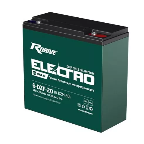 RDrive ELECTRO Velo 6-DZF-20 Тяговый аккумулятор (12 V, 20 Ah)