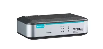 MOXA UPort 2210 2-портовый преобразователь USB в RS-232 в пластиковом корпусе