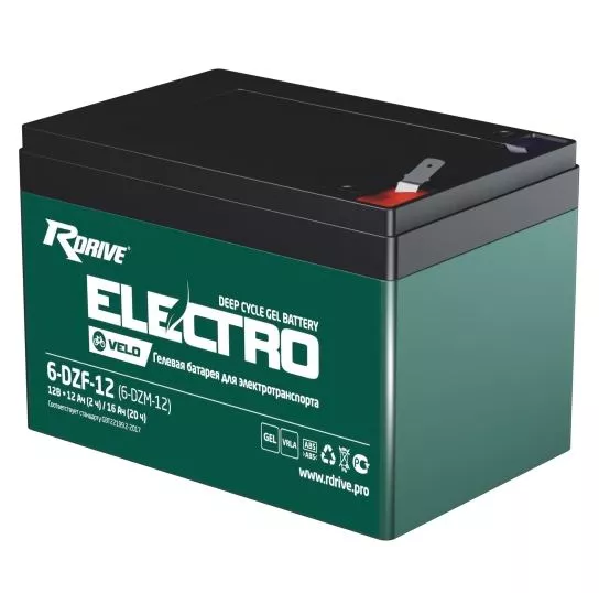 RDrive ELECTRO Velo 6-DZF-12 Тяговый аккумулятор (12 V, 12 Ah)