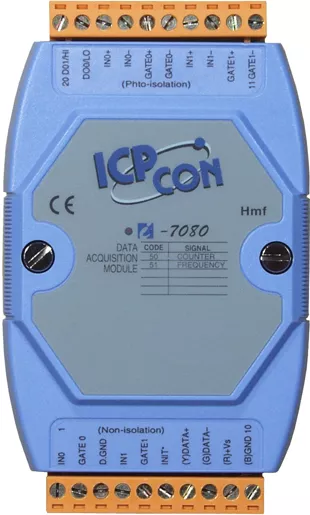 ICP-CON I-7080 Модуль счетчика/частотомера 2-канальный