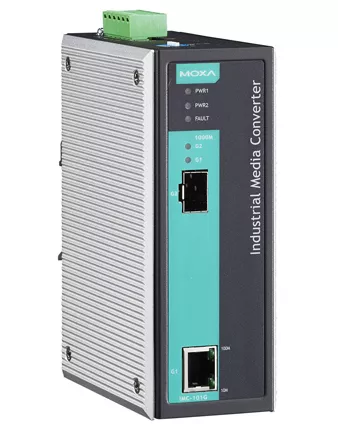 МОХА IMC-101G Медиаконвертер Gigabit Ethernet 10/100/1000BaseTX в 1000BaseSX/LX/LHX/ZX в металлическом корпусе