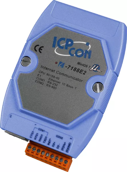 ICP-CON I-7188EA Программируемый контроллер с 2 COM-портами (1 x RS-232, 1 x RS-485)